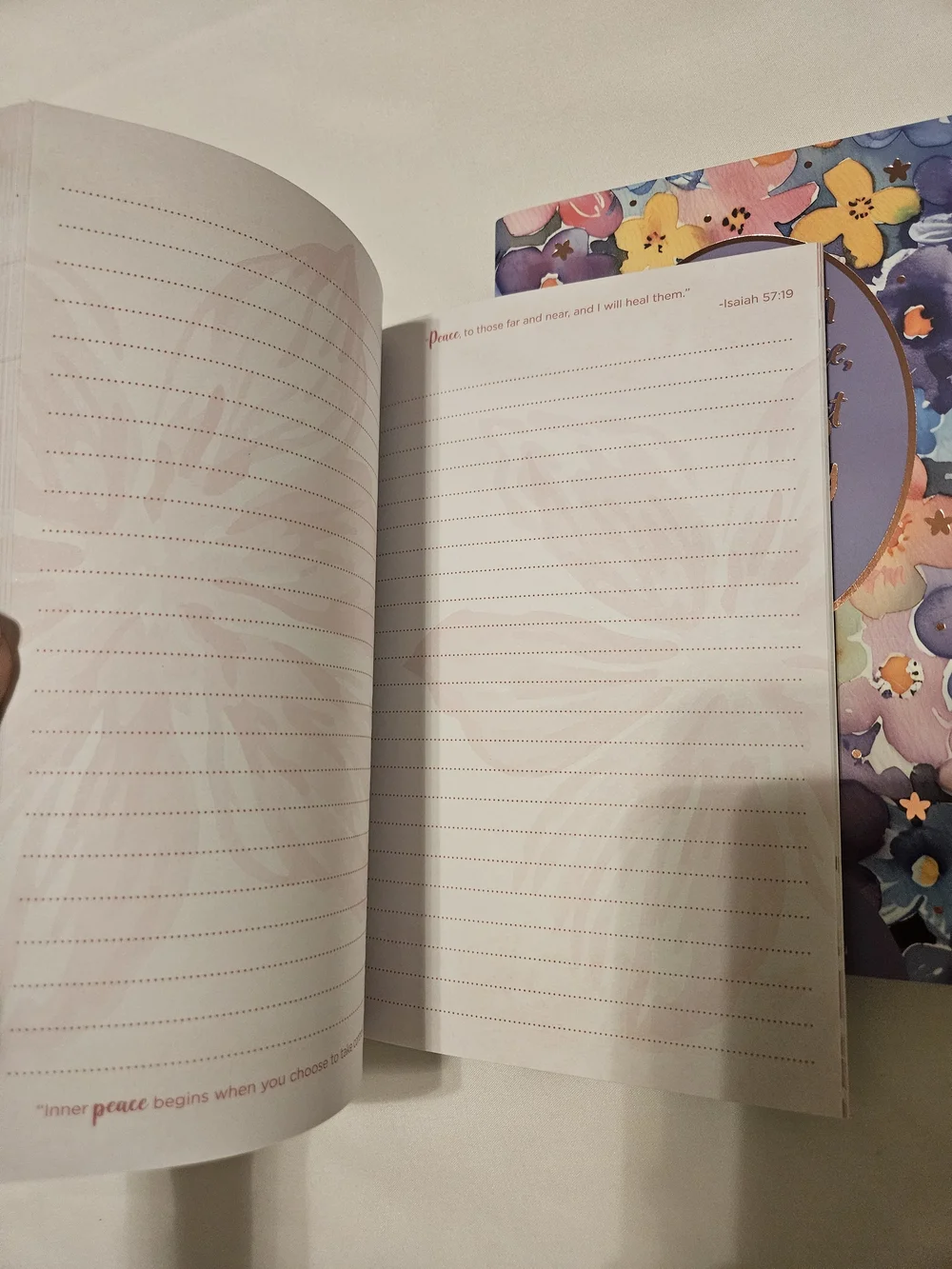 Floral Inspirational Journals- Multicolor 3 Pack
